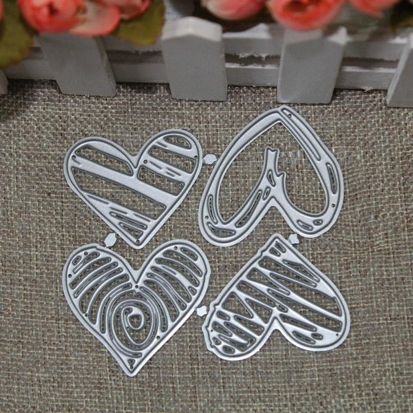 Heart Shaped Metal Embossed Paper Art Cutting Die