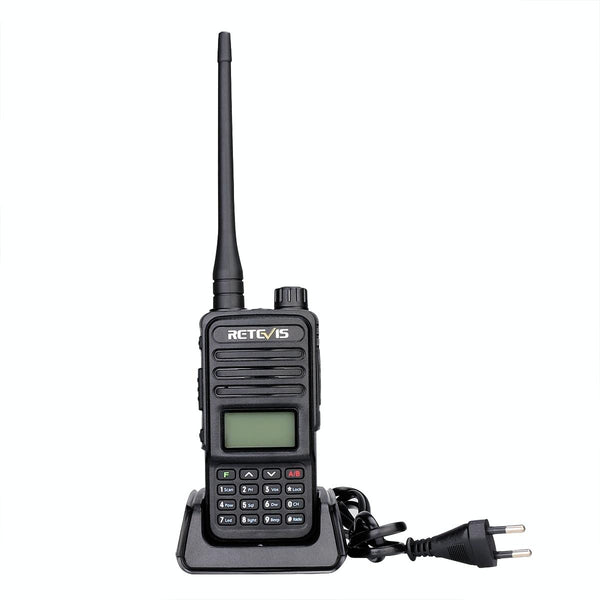 RETEVIS RT85 EU Frequency 136.000-174.000MHz+400.000-470.000MHz 200CHS Dual Band Digital Two Way Radio Handheld Walkie Talkie(Black)