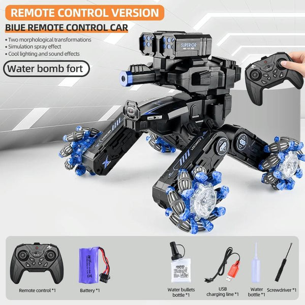 DM-588 Four-wheel Battle Side Spray Remote Control Car, Specification:Single Control Water Bomb(Blue)