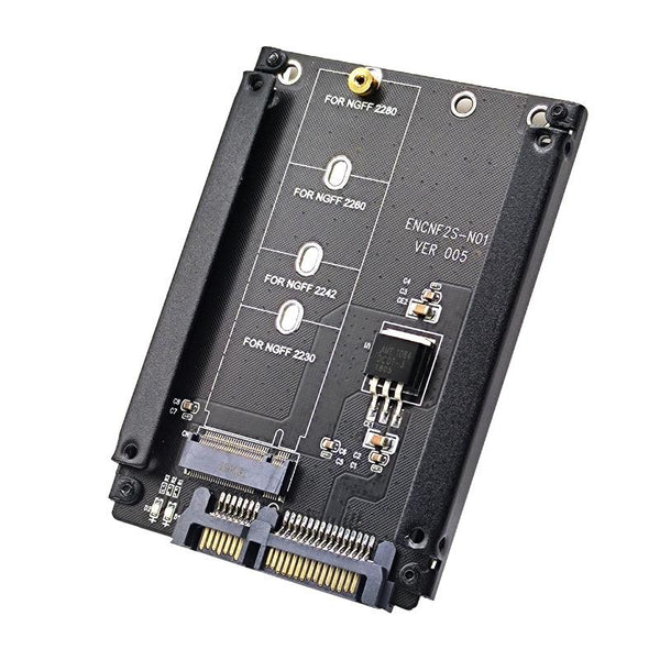 ENCNF2S-N01 NGFF To SATA3 Transfer Card M.2 KEY B-M SSD To 6Gbps Interface Conversion Adapter With Baffle