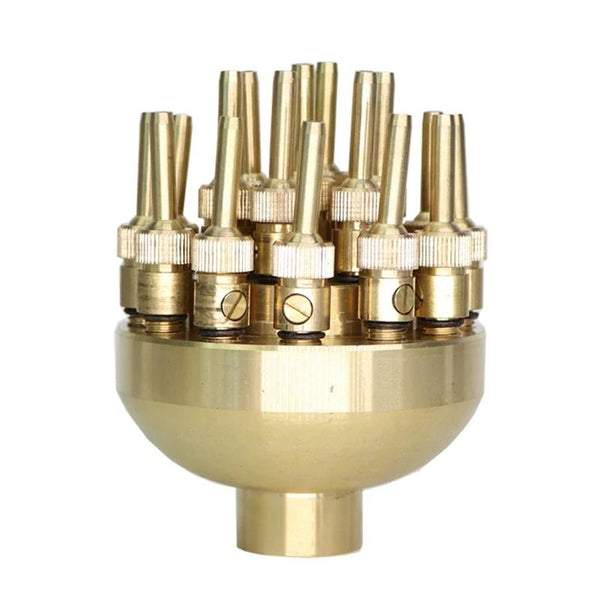 DN40 1.5 inch Copper Adjustable 3-Layer Flower Nozzle Waterscape Layer Flower Fountain Sprinklers