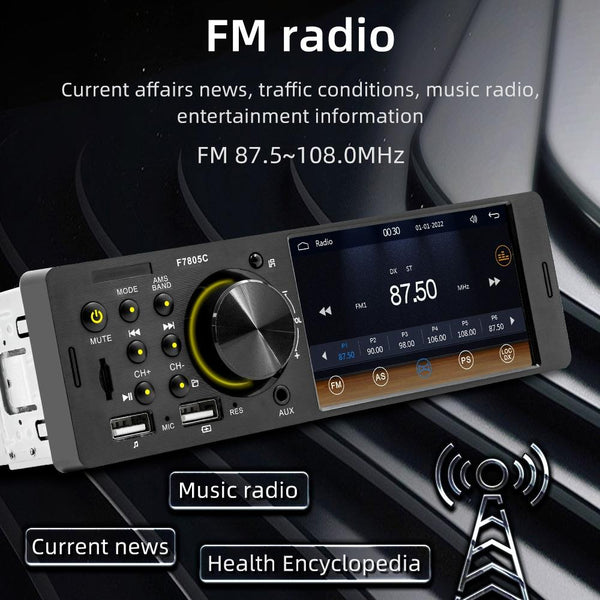 4 inch 800x480P Car Radio Receiver MP5 Player, Support FM & Bluetooth & SD Card with Remote Control