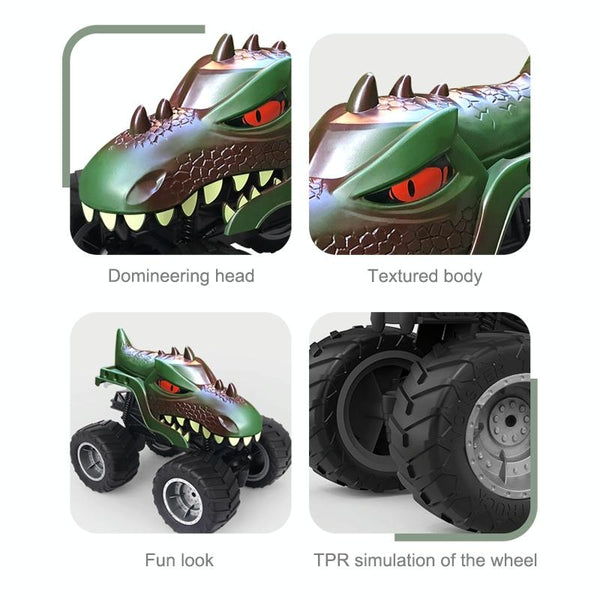 JJR/C Q148 2.4G Remote Control Dinosaur Climbing Car(Brown)