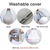 Lazy Sofa Bean Bag Chair Fabric Cover, Size: 70x80cm(Blue)