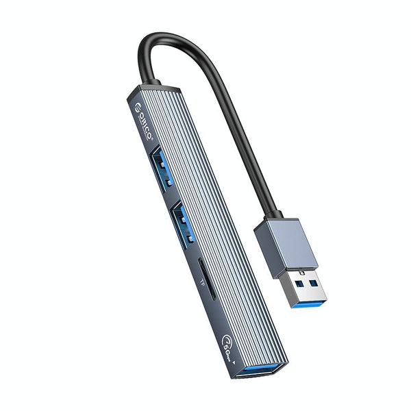 ORICO AH-A12F USB 3.0x1 + USB 2.0x2 + TF Card to USB 3.0 HUB Adapter(Space Gray)