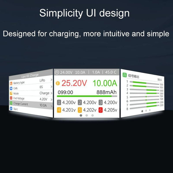 ToolkitRC M7 Boat Model Aviation Li-Po Battery Balance Charger(Black)