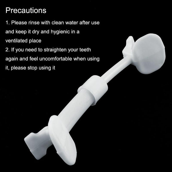 12PCS Smile Corrector Teeth Bite Spring Smile Expression Muscle Training Auxiliary Tools(White)