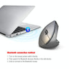 HXSJ T29 Bluetooth 3.0 Wireless Bluetooth 6-Keys 2400 DPI Adjustable Ergonomics Optical Vertical Mouse(Grey)