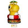 Outdoor Beach Dinosaur Sprinkler Drama Water Toys, Style: Yellow + 2 Plug + 5m Tube