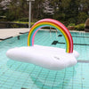 Rainbow Island Water Inflatable Swimming Ring Floating Row(210x140x135cm)