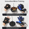 Intelligent Robot Split Finger Training Rehabilitation Glove Equipment With UK Plug Adapter, Size: M(Blue Left Hand)
