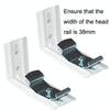 3 Inch Vertical Curtain Mounting Code Venetian Blinds Bracket(Silver)
