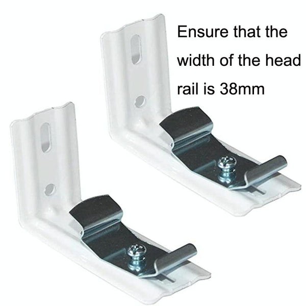 3 Inch Vertical Curtain Mounting Code Venetian Blinds Bracket(Silver)