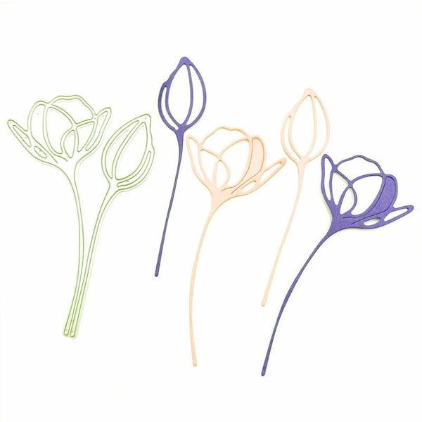 Tulip Petals Handicraft Embossing Cutting Die