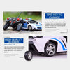 1023 4 Channels Remotely Deformed Car Toy Car(Blue)