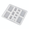 DIY Epoxy Resin Three-Dimensional Geometric Pendant Earring Silicone Mold, Spec: Rectangle