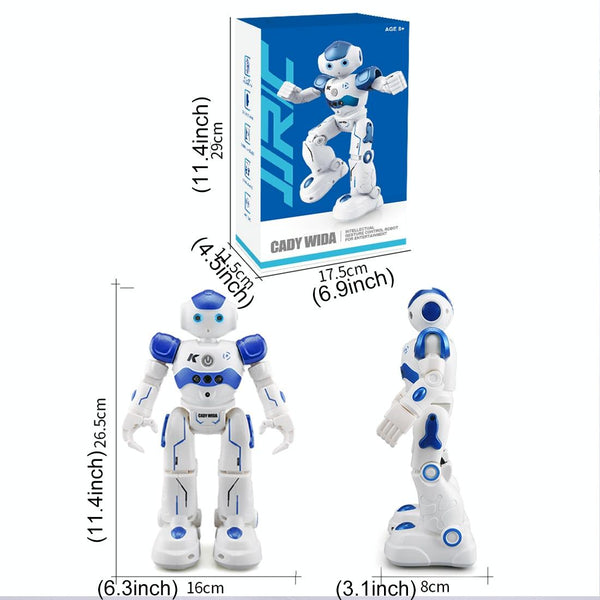 JJR/C R2 CADY WIDA RC Robot Gesture Sensor Dancing Intelligent Program Toy Gift for Children Kids Entertainment with Remote Control(Blue)