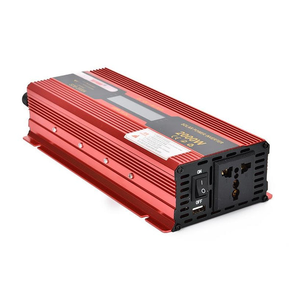 XUYUAN 2000W Car Battery Inverter with LCD Display, Specification: 12V to 220V
