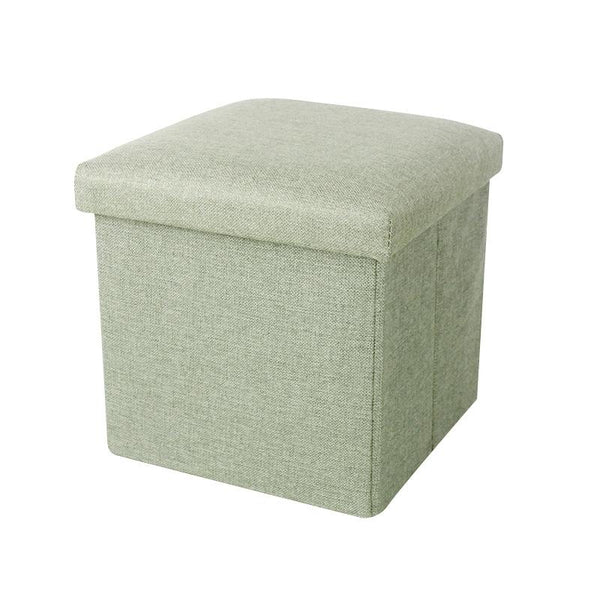Home Foldable Fabric Storage Chairs Multifunctional Square Sofa, Color: Grass Green