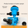 Ground-mounted Rotating Garden Irrigation Sprinkler Head Multi-stage Adjustable Sprinkler(American Thread)