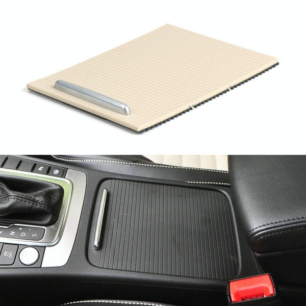Car Center Console Water Cup Holder Cover Trim for Volkswagen Magotan / CC / Passat, Left Driving(Beige)