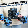 DM-528 Four-wheel Battle Blooming Tire Spray Remote Control Car, Specification:Dual Control Water Bomb(Green)