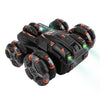 JJR/C JC05 Five Wheel Colorful Light Swing Arm Stunt Drift Car, Specification:Dual Control(Black)