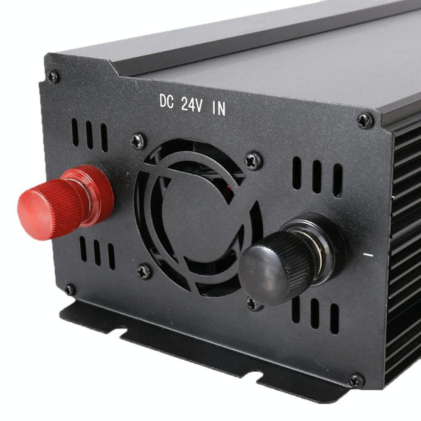 3000W DC 24V to AC 220V Car Multi-functional Sine Wave Power Inverter, Random Color Delivery