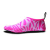 Non-slip Wear-resisting Thick Rubber Sole Diving Shoes and  Socks, One Pair(Figured Pink)