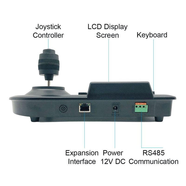 PTZ Controller Keyboard JSK-8003C | Pelco-D/P RS485 | EU Plug