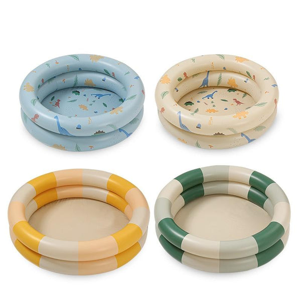 Baby Swimming Round Pool Summer Kids Water Toys Inflatable Bath Tub, Size: NO.150(Beige Dinosaur)