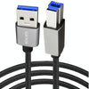 JUNSUNMAY USB 3.0 Male to USB 3.0 Male Cord Cable Compatible with Docking Station, Length:0.3m