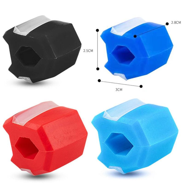 3PCS 6th Generation Masseter Ball Mandibular Trainer Facial Muscle Trainer Silicone Face-Lifting Device(Red)