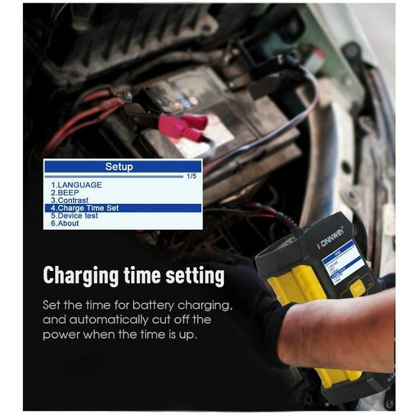 KONNWEI KW510 3 in 1 Car Battery Tester / Charger / Repairer, Support 8 Languages(US Plug)