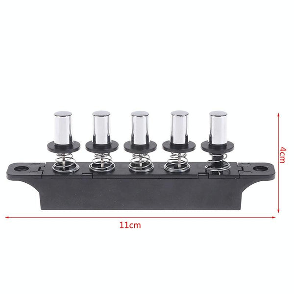 Five-position Plug-in Button Switch Range Hood Piano-key Switch(Silver)