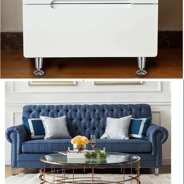 Stainless Steel Thickened Adjustable Foot Cup Type Cupboard Foot, 120mm