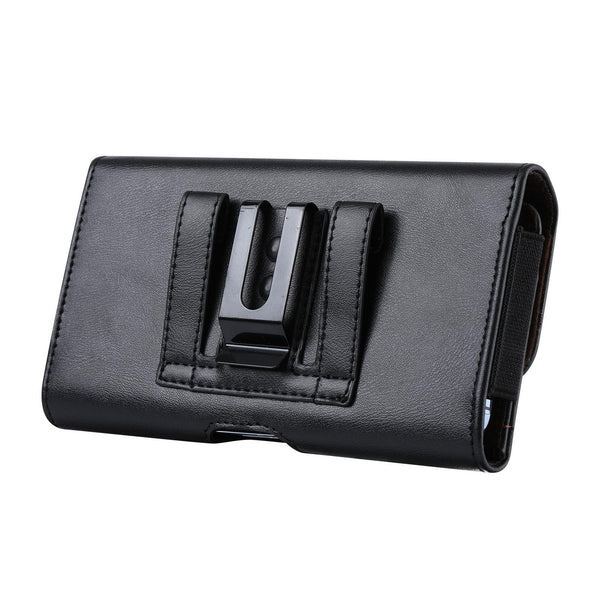 3.5-4.0 inch Multifunctional Waist Bag Mobile Phone Leather Case(Black)