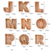 Wooden English Alphabet Piggy Bank Transparent Acrylic Piggy Bank(R)