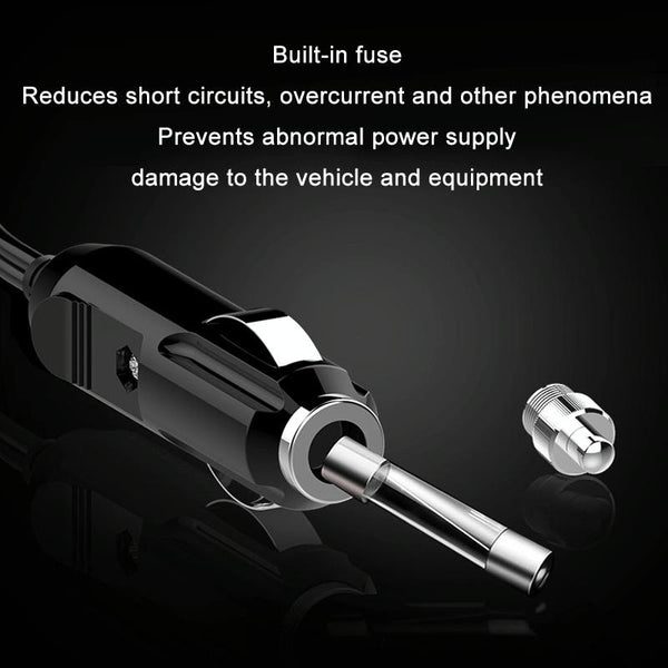 YANTU One Tow Three Car Digital Electronic Dual USB Cigarette Lighter, Specification: 3 Holes