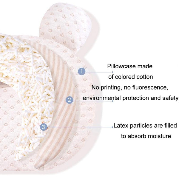 0-1 Year Old Baby Pillow Anti-Head Deflection Shaped Children Pillow, Style: Pentagon Silk Floss Filling