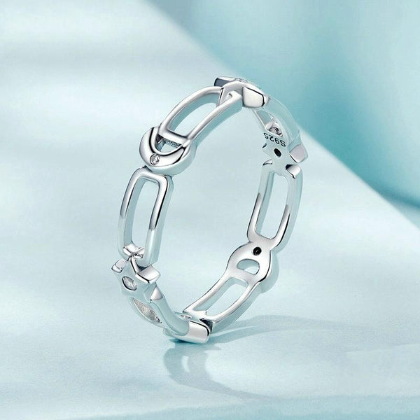 S925 Sterling Silver Star Moon Ring(No. 6)