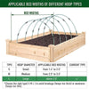 Garden Arch Greenhouse Hoops Rustproof Steel Tunnel Hoop Frame Plant Support, Speci: M  4 Rods 12 Arches