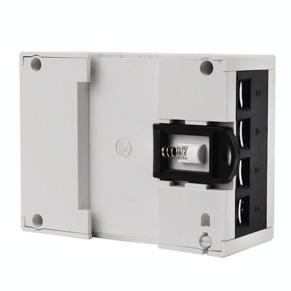 SINOTIMER Three-Phase Backlight Display Rail Type Electricity Meter 5-100A 400V(DDS024 White Shell)