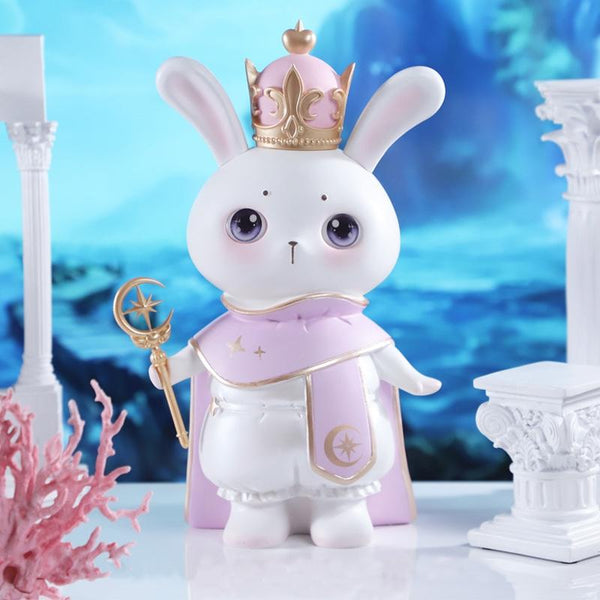 Piggy Banks God Rabbit Home Ornaments Gift Crafts, Size: Large Purple