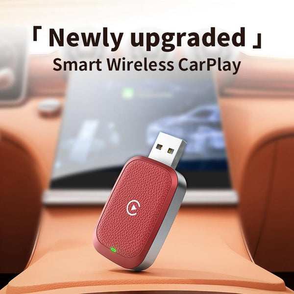 2 in 1 Car Carplay / Android Auto Carplay Box Wired to Wireless Adapter(Orange)