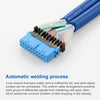 USB3.0 20P F/2AF PCI Rear Baffle Cable (Blue)