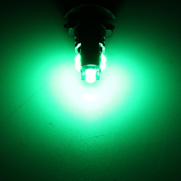 2 PCS T10 / W5W / 168 DC12-24V / 1.8W / 6000K / 140LM Car Clearance Light 4LEDs SMD-3030 Lamp Beads with Decoding & Constant Current (Green Light)