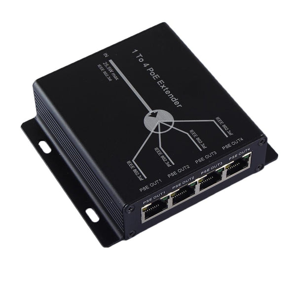 4CH PoE Extender Splitter 1 to 4 Port 10/100M Ethernet IP Camera