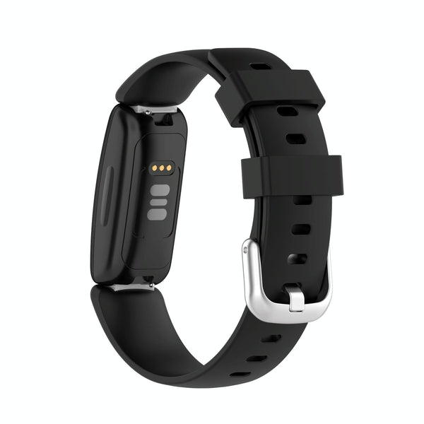 For Fitbit Inspire 2 TPE Watch Band, Size:S(Black)