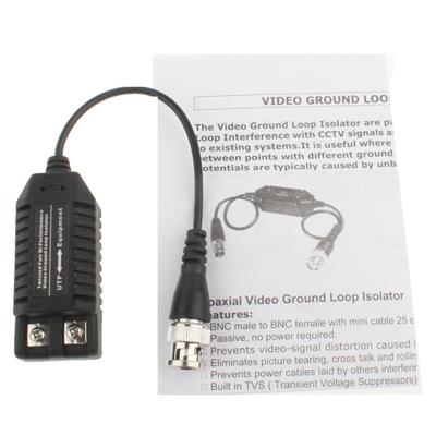BNC Video Ground Loop Isolator with Surge Protection